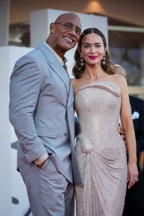The Smashing Machine red carpet during the 82nd Venice International Film Festival in Venice, Italy on 01 September 2025. Emily Blunt and Dwayne Johnson attend attends the The Smashing Machine red carpet during the 82nd Venice International Film Festival in Venice, Italy on 01 September 2025., Credit:Stefano Costantino TTL Avalon Italy, Venice  Copyright: xStefanoxCostantinoxTTLx xAvalonx 1033360528