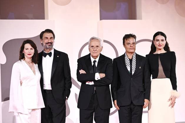 Portobello Red Carpet - The 82nd Venice International Film Festival Barbora Bobulova, Marco Bellocchio, Romana Maggiora Verfano, Lino Musella, Fabrizio Gifuni at the Portobello Red Carpet - The 82nd Venice International Film Festival, Venice, Italy, 01 Sept 2025, Credit:Maria Laura Antonelli Avalon Italy, Venice  Copyright: xMariaxLauraxAntonellix xAvalonx 1033481347