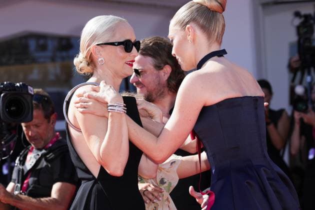 IPP Photo Daniele Cifala Venice 01 09 2025 The Testament Of Ann Lee Red Carpet The 82nd Venice International Film Festival in the photo Mona Fastvold and Amanda Seyfried Italy Photo Press World Copyright