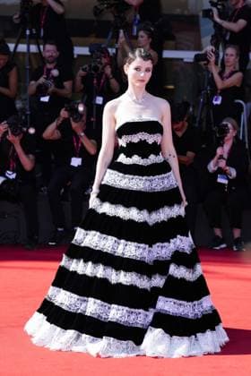 Photo IPP Daniele Cifala Venice 01 09 2025 The Testament Of Ann Lee Red Carpet The 82nd Venice International Film Festival in the photo Thomasin McKenzie Italy Photo Press World Copyright