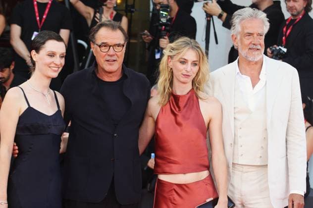 Sebastian Koch, Julia Windischbauer and others at the Venice Film Festival, Italy Leopold Witte, Gijs Naber, Claire Bender, Maas Bronkhuyzen and Evgenia Dodina play the leading roles in the series Etty Mostra del Cinema, Venezia 2025 The Smashing Machine Red Carpet during the 82nd Venice International Film Festival in Italy on September 1