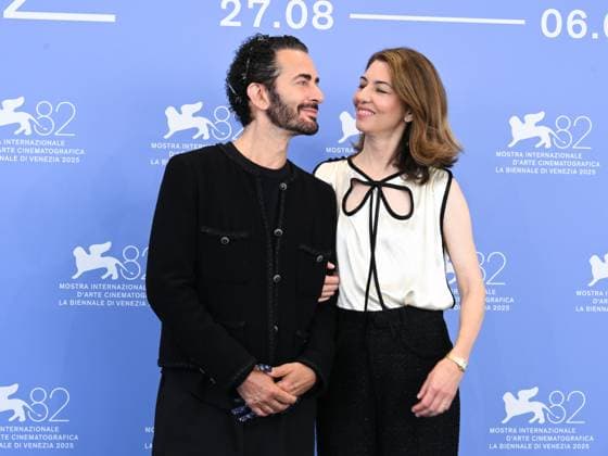 Venice, Italy: Venice, 82nd Venice International Film Festival 2025 - Day 7, Marc By Sofia. Pictured: Sofia Coppola, Marc Jacobs Venice Italy  - ZUMAp169 20250902_zea_p169_380 Copyright: xAlbertoxTerenghix