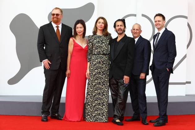 September 2, 2025, Venice, Veneto, Italy: Cast and crew of whom SOFIA COPPOLA and MARC JACOBS on the red carpet for Marc by Sofia Premiere screening at the 82nd Venice Film Festival at the Venice Lido, Italy. Venice Italy - ZUMAc179 20250902_zep_c179_004 Copyright: xMickaelxChavetx
