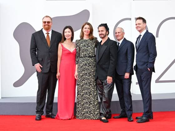 Venice, 82nd Venice International Film Festival 2025 - evening 7 - red carpet of Marc by Sofial - In the photo: RJ Cutler, Jane Cha Cutler, Sofia Coppola, Marc Jacobs, Chad Sipkin and Trevor Smith  Copyright: xManuelexMangiarottix xipa-agency.netx xPoolxPhotoxEventsx06x IPA_Agency_IPA63943042