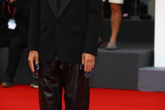 September 2, 2025, Venice, Veneto, Italy: MARC JACOBS shows off his nails on the red carpet for Marc by Sofia Premiere screening at the 82nd Venice Film Festival at the Venice Lido, Italy. Venice Italy - ZUMAc179 20250902_zep_c179_021 Copyright: xMickaelxChavetx