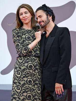 Venice, ITALY: Venice, 82nd Venice International Film Festival 2025 - Evening 7 - Marc by Sofial red carpet - Pictured: Sofia Coppola, Marc Jacobs Venice ITALY  - ZUMAp169 20250902_zea_p169_702 Copyright: xManuelexMangiarottix