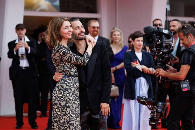 News - Sofia Coppola and Marc Jacobs, details, attend Marc By Sofia red carpet during the 82nd Venice International Film Festival on September 02, 2025 in Venice, Italy. Sofia Coppola and Marc Jacobs attend Marc By Sofia red carpet during the 82nd Venice International Film Festival on September 02, 2025 in Venice, Italy. Photo: Cinzia Camela. Lido di Venezia Palazzo del Cinema Italy Copyright: xCinziaxCamelax xLiveMediax LPN_2006200
