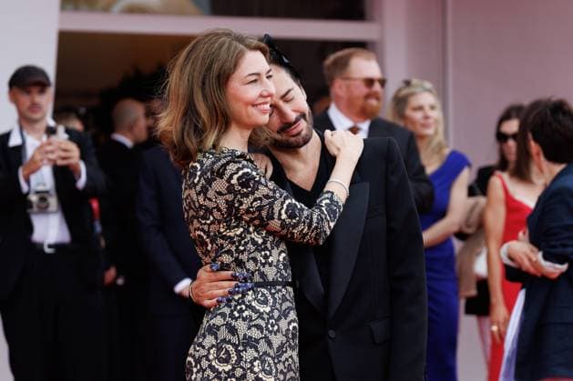 News - Sofia Coppola and Marc Jacobs, details, attend Marc By Sofia red carpet during the 82nd Venice International Film Festival on September 02, 2025 in Venice, Italy. Sofia Coppola and Marc Jacobs attend Marc By Sofia red carpet during the 82nd Venice International Film Festival on September 02, 2025 in Venice, Italy. Photo: Cinzia Camela. Lido di Venezia Palazzo del Cinema Italy Copyright: xCinziaxCamelax xLiveMediax LPN_2006202