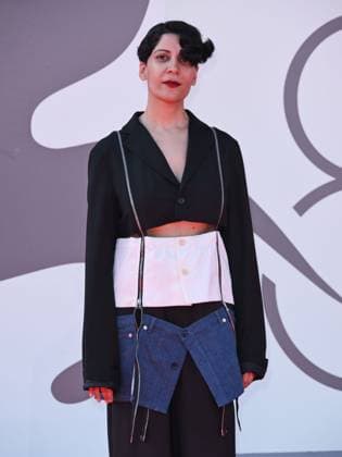 Venice, 82nd Venice International Film Festival 2025 - evening 7 - red carpet for the film L Etranger (The Stranger) In the photo: Fatima Al Qadiri  Copyright: xSimonexComix xipa-agency.netx xPoolxPhotoxEventsx06x IPA_Agency_IPA63959444