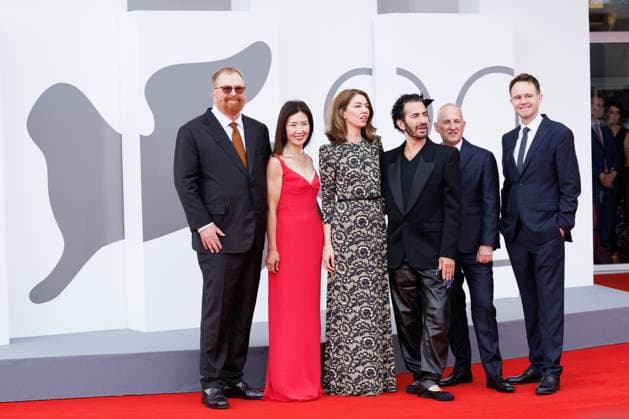 News - Sofia Coppola and Marc Jacobs, details, attend Marc By Sofia red carpet during the 82nd Venice International Film Festival on September 02, 2025 in Venice, Italy. (L-R) R.J. Cutler, Jane Cha Cutler, Sofia Coppola, Marc Jacobs, Chad Sipkin and Trevor Smith attend Marc By Sofia red carpet during the 82nd Venice International Film Festival on September 02, 2025 in Venice, Italy. Photo: Cinzia Camela. Lido di Venezia Palazzo del Cinema Italy Copyright: xCinziaxCamelax xLiveMediax LPN_2006223