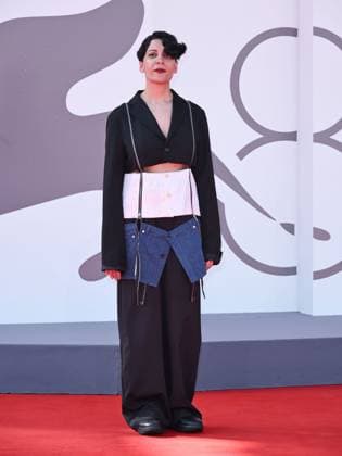 Venice, 82nd Venice International Film Festival 2025 - evening 7 - red carpet for the film L Etranger (The Stranger) In the photo: Fatima Al Qadiri  Copyright: xSimonexComix xipa-agency.netx xPoolxPhotoxEventsx06x IPA_Agency_IPA63959471