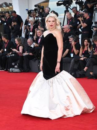 Venice, Italy: Venice, 82nd Venice International Film Festival 2025 - Evening 7 - Red carpet screening of A House of Dynamite. Pictured is Angela Ismalios. Venice Italy  - ZUMAp169 20250902_zea_p169_1326 Copyright: xSimonexComix