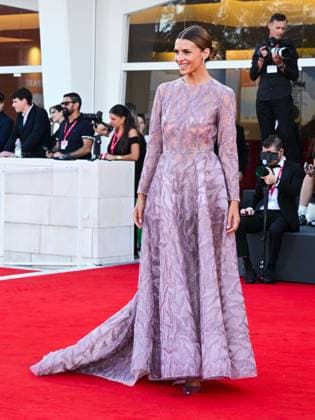 Venice, 82nd Venice International Film Festival 2025 - evening 7 - red carpet for the film A House of Dynamite. Pictured: Cristina Chiabotto  Copyright: xManuelexMangiarottix xipa-agency.netx xPoolxPhotoxEventsx06x IPA_Agency_IPA63964095