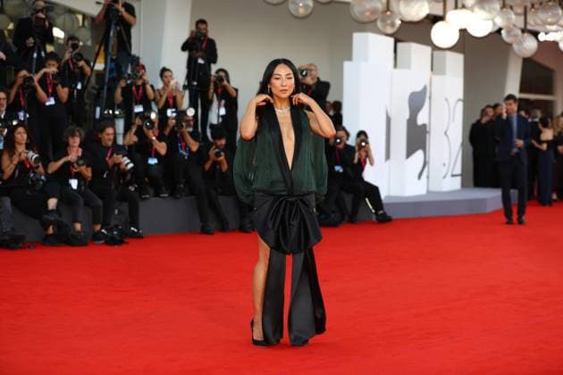 September 2, 2025, Venice, Veneto, Italy: GRETA LEE on the red carpet for A House of Dynamite Premiere screening at the 82nd Venice Film Festival at the Venice Lido, Italy. Venice Italy - ZUMAc179 20250902_zep_c179_103 Copyright: xMickaelxChavetx