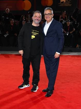 Venice, Italy: Venice, 82nd Venice International Film Festival 2025 - evening 7 - red carpet Killing Stanca - Autobiography of a Murderer In the photo: Marco Manetti, Paolo Del Brocco Venice Italy  - ZUMAp169 20250902_zea_p169_1913 Copyright: xAlbertoxTerenghix
