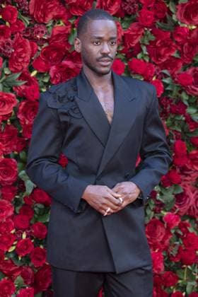 The Roses UK Film Premiere Ncuti Gatwa attends The Roses UK film premiere at the Odeon Luxe cinema, Leicester Square, London. 28th August 2025.  Copyright: xAndrewxSimsx NINTCHDBPICT001020326779