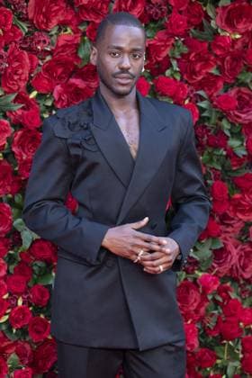 The Roses UK Film Premiere Ncuti Gatwa attends The Roses UK film premiere at the Odeon Luxe cinema, Leicester Square, London. 28th August 2025.  Copyright: xAndrewxSimsx NINTCHDBPICT001020326827