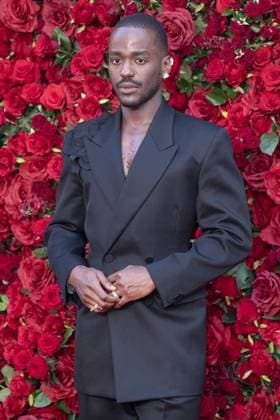 The Roses UK Film Premiere Ncuti Gatwa attends The Roses UK film premiere at the Odeon Luxe cinema, Leicester Square, London. 28th August 2025.  Copyright: xAndrewxSimsx NINTCHDBPICT001020326968