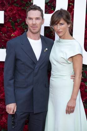 The Roses UK Film Premiere Benedict Cumberbatch and wife Sophie Hunter attend The Roses UK film premiere at the Odeon Luxe cinema, Leicester Square, London. 28th August 2025.  Copyright: xAndrewxSimsx NINTCHDBPICT001020327310