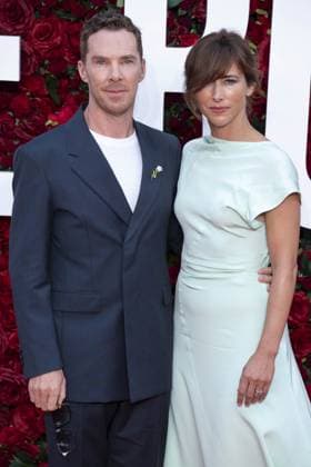 The Roses UK Film Premiere Benedict Cumberbatch and wife Sophie Hunter attend The Roses UK film premiere at the Odeon Luxe cinema, Leicester Square, London. 28th August 2025.  Copyright: xAndrewxSimsx NINTCHDBPICT001020327267