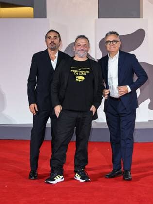 Venice, 82nd Venice International Film Festival 2025 - evening 7 - red carpet Killing Stanca - Autobiography of a Murderer In the photo: Piergiorgio Bellocchio, Marco Manetti, Paolo Del Brocco  Copyright: xSimonexComix xipa-agency.netx xPoolxPhotoxEventsx06x IPA_Agency_IPA63971314