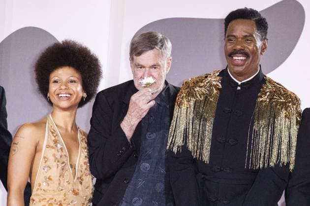 Dead man’s wire Red Carpet - The 82nd Venice International Film Festival VENICE, ITALY - SEPTEMBER 02: (L-R) Myha la, Gus Van Sant, Colman Domingo attends the Dead Man s Wire red carpet during the 82nd Venice International Film Festival on September 02, 2025 in Venice, Italy Primo Barol Anadolu Venice Italy. Editorial use only. Please get in touch for any other usage.  Copyright: x2025xAnadoluxPrimoxBarolx
