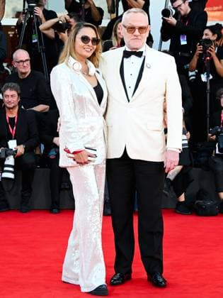Venice, 82nd Venice International Film Festival 2025 - evening 7 - red carpet for the film A House of Dynamite. Pictured: Allegra Riggio and Jared Harris.  Copyright: xManuelexMangiarottix xipa-agency.netx xPoolxPhotoxEventsx06x IPA_Agency_IPA63974244