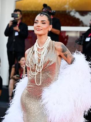 Venice, 82nd Venice International Film Festival 2025 - evening 7 - red carpet for the film A House of Dynamite. Pictured: Isis Valverde  Copyright: xManuelexMangiarottix xipa-agency.netx xPoolxPhotoxEventsx06x IPA_Agency_IPA63974655