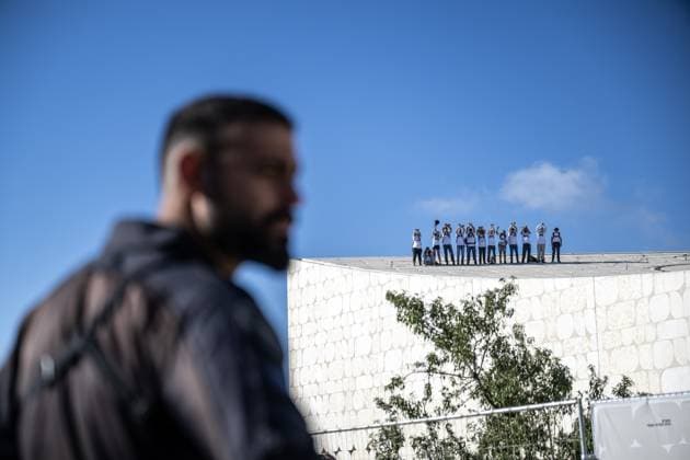 News Themen der Woche KW36 Demonstration in Jerusalem for ceasefire in Gaza and the release of Israeli hostages JERUSALEM - SEPTEMBER 03: People gather around the National Library of Israel to stage a demonstration demanding a ceasefire in Gaza, the release of Israeli hostages and the resignation of Israeli Prime Minister Benjamin Netanyahu and his government in Jerusalem on September 03, 2025. Mostafa Alkharouf Anadolu Jerusalem Israel. Editorial use only. Please get in touch for any other usage.  Copyright: x2025xAnadoluxMostafaxAlkharoufx