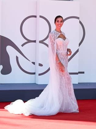 Venice, 82nd Venice International Film Festival 2025 - day 8 - red carpet for the film The Voice of Hind Rajab - Pictured: Sofia Giaele De Donà  Copyright: xManuelexMangiarottix xipa-agency.netx xPoolxPhotoxEventsx06x IPA_Agency_IPA64035812