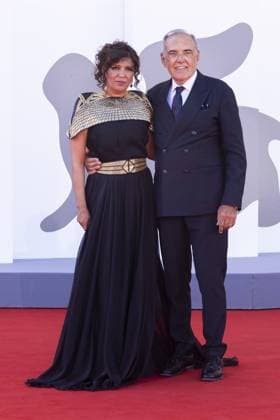 The Voice Of Hind Rajab Red Carpet - The 82nd Venice International Film Festival VENICE, ITALY - SEPTEMBER 03: Kaouther Ben Hania and Alberto Barbera attend the The Voice Of Hind Rajab red carpet during the 82nd Venice International Film Festival on September 03, 2025 in Venice, Italy Primo Barol Anadolu Venice Italy. Editorial use only. Please get in touch for any other usage. Copyright: x2025xAnadoluxPrimoxBarolx