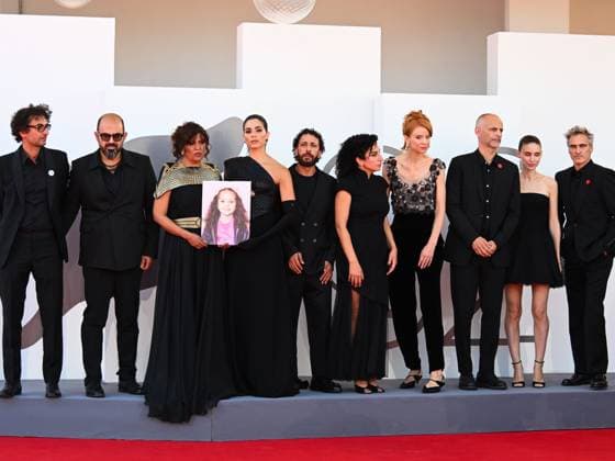 Venice, ITALY: Venice, 82nd Venice International Film Festival 2025 - day 8 - red carpet of the film The Voice Of Hind Rajab - In the photo:, cast Venice ITALY  - ZUMAp169 20250903_zea_p169_900 Copyright: xManuelexMangiarottix