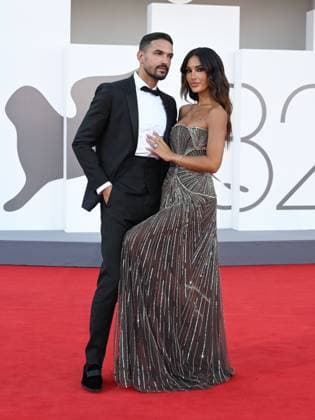 Venice, 82nd Venice International Film Festival 2025 - Evening 8. Red Carpet for the film Duse. Pictured are Pietro Tartaglione and Rosa Perrotta.  Copyright: xSimonexComix xipa-agency.netx xPoolxPhotoxEventsx06x IPA_Agency_IPA64047318