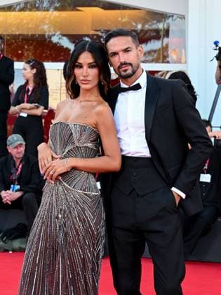 Venice, 82nd Venice International Film Festival 2025 - Evening 8 - Red Carpet for the film Duse - Pictured: Rosa Perrotta, Pietro Tartaglione  Copyright: xManuelexMangiarottix xipa-agency.netx xPoolxPhotoxEventsx06x IPA_Agency_IPA64047342