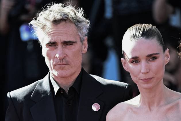 Entertainment Themen der Woche KW36 Filmfestspiele in Venedig, die Highlights Venice The Voice Of Hind Rajab Premiere AM Joaquin Phoenix and Rooney Mara attending The Voice Of Hind Rajab Premiere as part of the 82nd Venice International Film Festival at the Lido in Venice, Italy on September 03, 2025. Photo by Aurore Marechal ABACAPRESS.COM Venice Italy  Copyright: xMarechalxAurore ABACAx