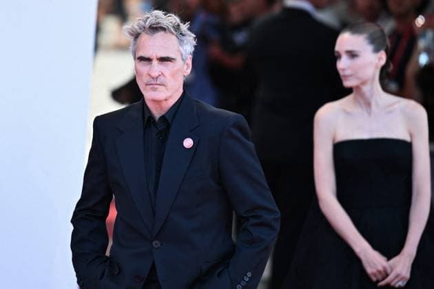 Venice The Voice Of Hind Rajab Premiere AM Joaquin Phoenix and Rooney Mara attending The Voice Of Hind Rajab Premiere as part of the 82nd Venice International Film Festival at the Lido in Venice, Italy on September 03, 2025. Photo by Aurore Marechal ABACAPRESS.COM Venice Italy  Copyright: xMarechalxAurore ABACAx