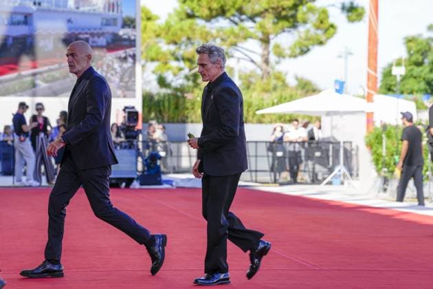 IPP Photo Daniele Cifala Venice 02 09 2025 The Voice Of Hind Rajab Red Carpet The 82nd Venice International Film Festival in the photo Joaquin Phoenix Italy Photo Press World Copyright