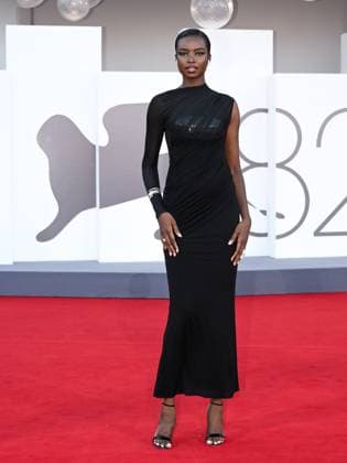 Venice, 82nd Venice International Film Festival 2025 - Evening 8. Red Carpet for the film Duse. Pictured: Maria Borges  Copyright: xSimonexComix xipa-agency.netx xPoolxPhotoxEventsx06x IPA_Agency_IPA64050110