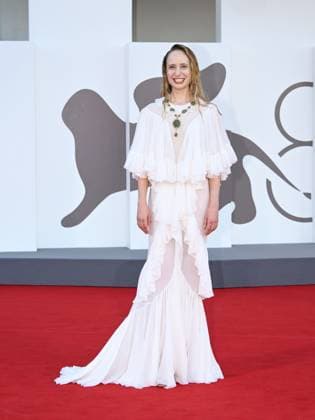 Venice, 82nd Venice International Film Festival 2025 - Evening 8. Red Carpet for the film Duse. Pictured: Fanni Wrochna  Copyright: xSimonexComix xipa-agency.netx xPoolxPhotoxEventsx06x IPA_Agency_IPA64050214
