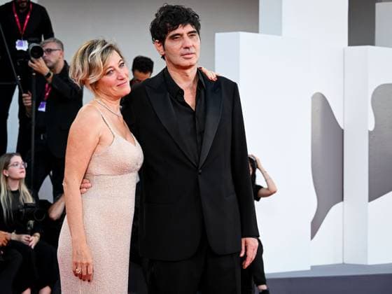 Venice, 82nd Venice International Film Festival 2025 - evening 8 - red carpet of the film Duse - In the photo: Pietro Marcello, Valeria Bruni Tedeschi  Copyright: xManuelexMangiarottix xipa-agency.netx xPoolxPhotoxEventsx06x IPA_Agency_IPA64050653