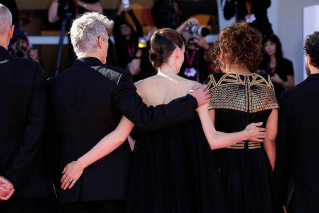 The Voice Of Hind Rajab red carpet during the 82nd Venice International Film Festival - 03 Sep 2025 Joaquin Phoenix , Rooney Mara and Kaouther Ben Hania attend The Voice Of Hind Rajab red carpet during the 82nd Venice International Film Festival. Venice Lido Italy Copyright: xDanielexCifalax xSOPAxImagesx _CIF1323