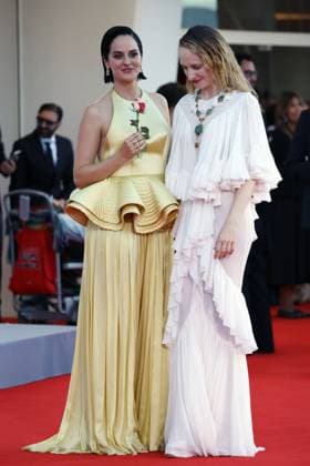 Duse premiere at Venice Film Festival Noemie Merlant and Fanni Wrochna Duse premiere, 82nd Venice International Film Festival, Venice, Italy - 03 September 2025. CAP GOL GOL Venice Italy Copyright: xRickxGold CapitalxPicturesx