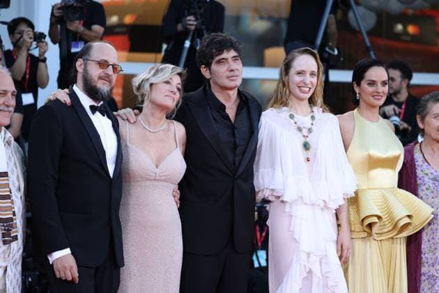 Duse premiere at Venice Film Festival Fausto Russo Alesi, Valeria Bruni Tedeschi, Pietro Marcello, Fanni Wrochna and NoÃ mie Merlant Duse premiere, 82nd Venice International Film Festival, Venice, Italy - 03 September 2025. CAP GOL GOL Venice Italy Copyright: xRickxGold CapitalxPicturesx