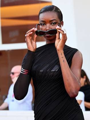 Venice, ITALY: Venice, 82nd Venice International Film Festival 2025 - Evening 8 - Red Carpet for the film Duse - Pictured: Maria Borges Venice ITALY  - ZUMAp169 20250903_zea_p169_1485 Copyright: xManuelexMangiarottix