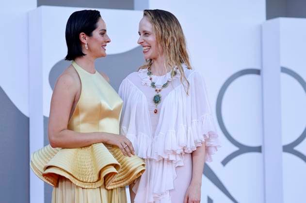 Noemie Merlant and Fanni Wrochna at the premiere of the feature film Duse at the Biennale di Venezia 2025 82 Venice International Film Festival at the Palazzo del Cinema Venice, 03 09 2025 Foto:xD.xBedrosianx xFuturexImagex duse_5995