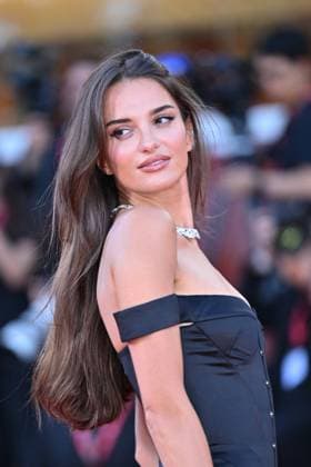 Venice Duse Premiere AM Gabrielle Caunesil Pozzoli attending the Duse Premiere as part of the 82nd Venice International Film Festival at the Lido in Venice, Italy on September 03, 2025. Photo by Aurore Marechal ABACAPRESS.COM Venice Italy  Copyright: xMarechalxAurore ABACAx