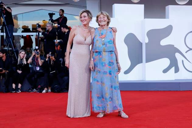 Valeria Bruni Tedeschi with mother Marisa Borini at the premiere of the feature film Duse at the Biennale di Venezia 2025 82 Venice International Film Festival at the Palazzo del Cinema Venice, 03 09 2025 Foto:xD.xBedrosianx xFuturexImagex duse_6023