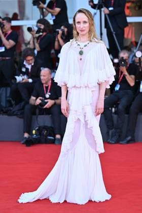Venice Duse Premiere AM Fanni Wrochna attending the Duse Premiere as part of the 82nd Venice International Film Festival at the Lido in Venice, Italy on September 03, 2025. Photo by Aurore Marechal ABACAPRESS.COM Venice Italy  Copyright: xMarechalxAurore ABACAx