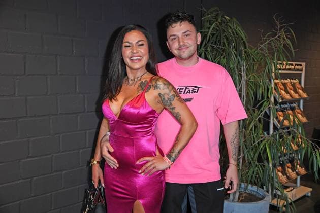 Jasmin Herren with boyfriend Philipp Bender at the LOVE ISLAND VIP movie preview at Cinenova in Cologne on 03 09 2025