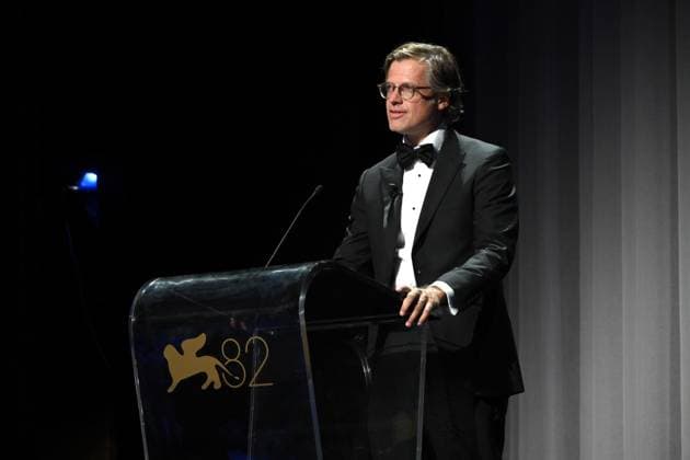 Venice,82nd Venice International Film Festival 2025, - Evening 7 - Cartier Glory To The Filmmaker Award 2025 Ceremony - Julian Schnabel. Pictured Rodolphe Ratzel  Copyright: xSimonexComi PoolxPhotoxEventsx06x xipa-agency.netx xSimonexComi PoolxPhotoxEventsx06x IPA_Agency_IPA64054655